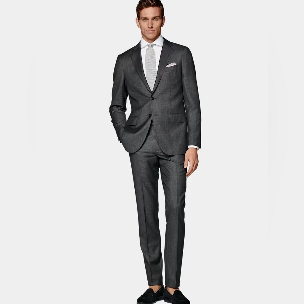 Suitsupply Grey Lazio Suit by Vitale Barberis Canonico Two Piece Suit